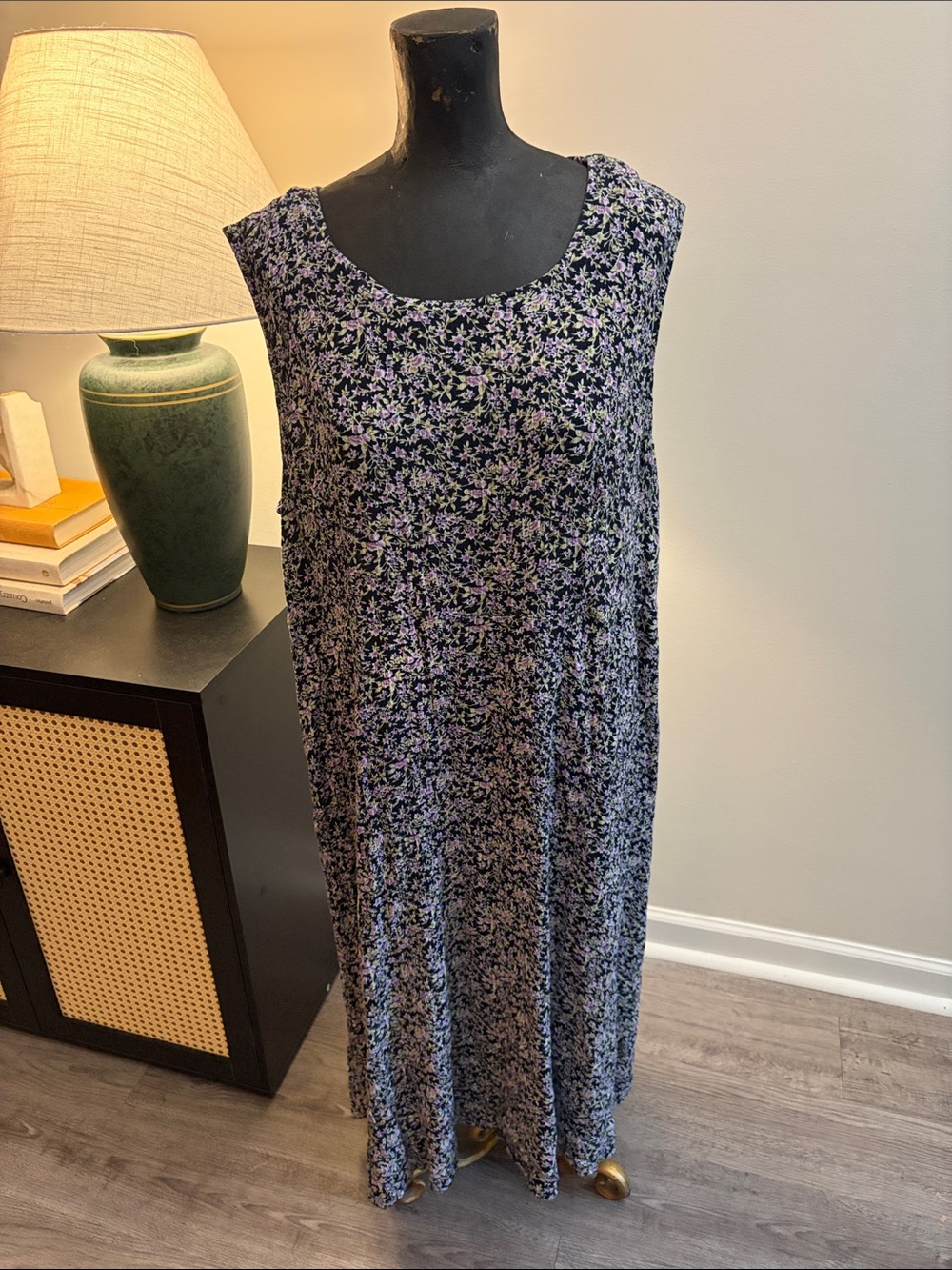 More Jazz Dainty Romantic 90’s Cottage Floral Midi House Dress Size 22Petite